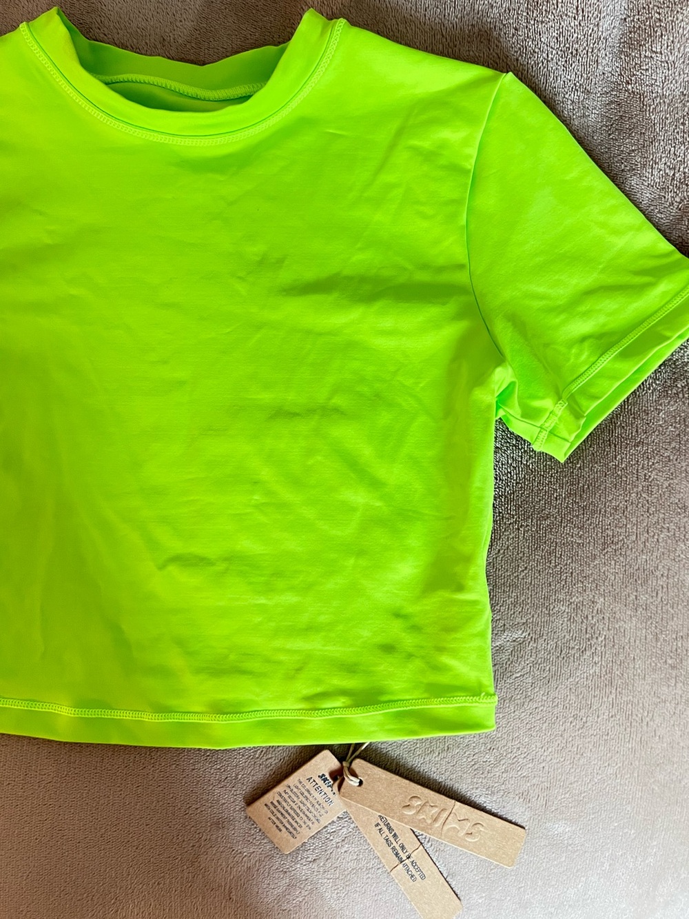 SKIMS Top Neon Green BNWT